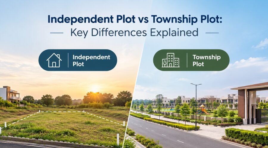 independent plot vs township plot